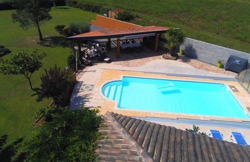 Benesse-Maremne House | A 10 min beaches Hossegor - Capbreton. Pool with shelter. Petanque. Trampoline