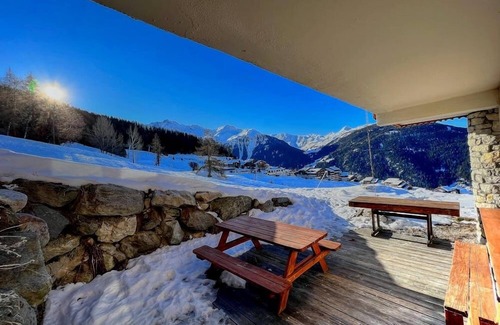 Vallandry Ski Chalet | A 10 person chalet directly on the piste with panoramic views
