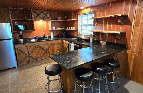 Davis Cabin | A-Frame Cabin located just minutes from Turner Falls.