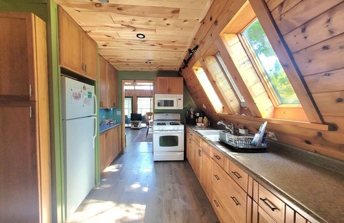 Beaver Island House | A Frame cabin with a short stroll to a gorgeous sandy beach!