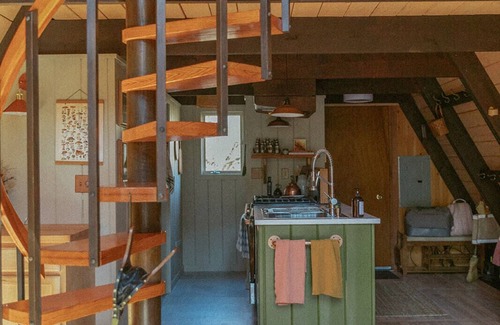 Margaretville Cabin | A-frame Cabin with private 30 ft Waterfall