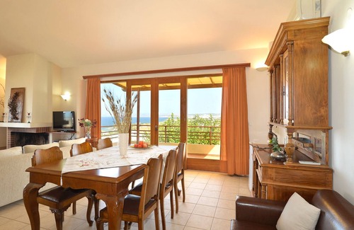 Kato Stalos Villa | A spacious villa with private pool and wonderful panoramic view over the sea