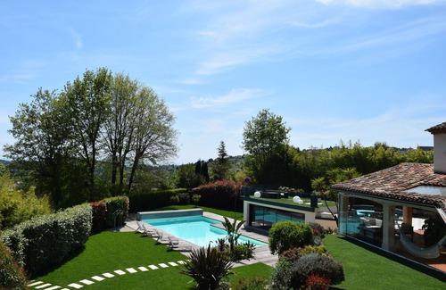 Vence Villa | Absolute quiet luxury villa, 15m swimming pool, open view to the sea, spas