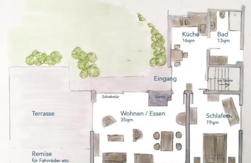 Eckernfoerde Apartment | Achterdeck mit Sauna