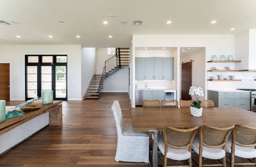 Granite Shoals House | Active & Relaxing Getaway: Pickleball, Basketball, Fire Pit & Room for 18 Guests
