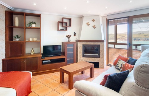 Malpica de Bergantinos Apartment | AG Flat Caldeirón Malpica, first line of beach