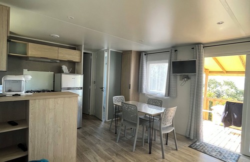 Olmeto House | Air-conditioned mobile home facing the Gulf of Valinco 10 minutes from the beach