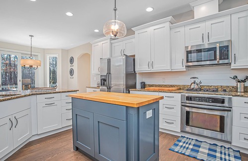 New Buffalo House | Airy home with private pool, hot tub, big game room, & golf cart - walk to beach