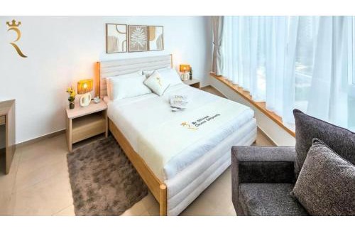 Abu Dhabi Apartment | Al Reef Downtown 1BR - Chic Modern Escape with Comfortable Living