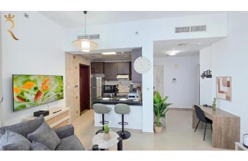Abu Dhabi Apartment | Al Reef Downtown 1BR - Chic Modern Escape with Comfortable Living