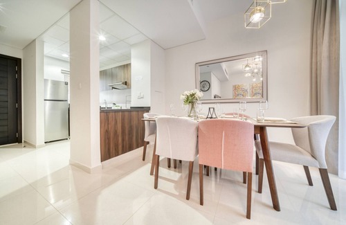 Dubai Ski Chalet | Alluring 3BR Townhouse at DAMAC Hills 2 Avencia by Deluxe Holiday Homes