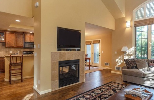 Driggs House | Alpine Meadows: Creekside, Aspen Views, Light & Spacious, Fireplace & 2-car garage