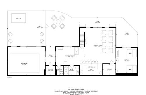 Gatlinburg - Pigeon Forge House | Alpine Splash - Luxury - Private indoor pool, theatergaming, large yard, Pond, Basketball court!