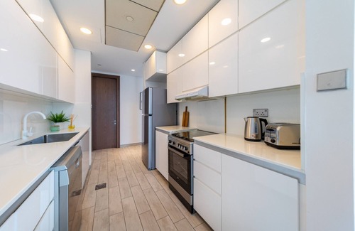 Business Bay Apartment | Amazing Skyscraper 3BR with Burj Khalifa View