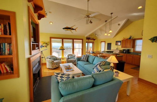 Frisco House | Amazing Sound Front, Ocean View Home with Pool, Spa and Dock