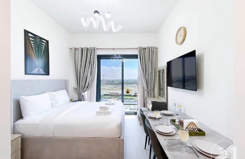 Nad Al Sheba Apartment | Amazing Studio with Balcony & View Riviera Meydan