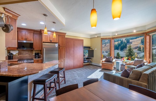 Copper Mountain Village Condo | Amazing Views, free wifi, free parking. Telemark Lodge studio with style