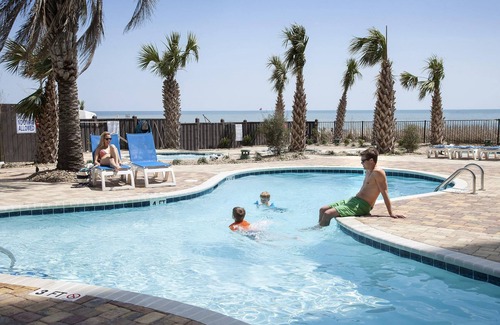 Myrtle Beach Resort | Angle Oceanfront Sun Suite w/Balcony + Official On-Site Rental Privileges