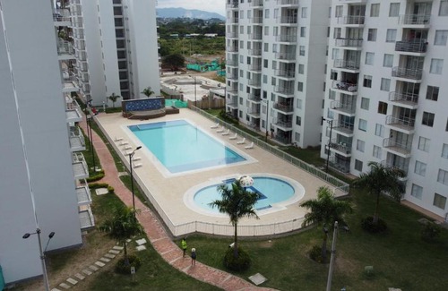 Girardot Apartment | Apartamento Aqualina Orange Primer Piso Vista al BBQ