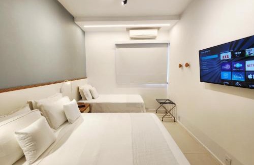 Barra da Tijuca Apartment | Apartamento Barramares Flat - Condomínio em frente à praia da Barra da Tijuca