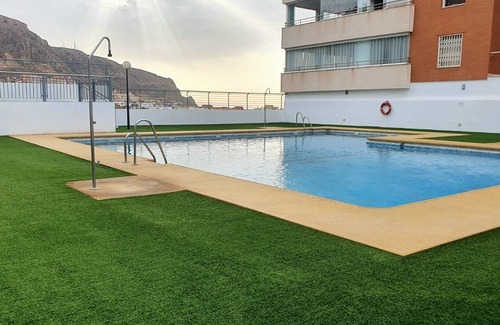 Aguadulce Apartment | Apartamento con Piscina y Vistas al mar ,¡a 5 Minutos de la Playa!