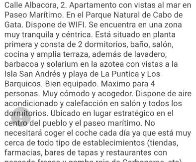 Carboneras Apartment | Apartamento primera linea vistas al mar