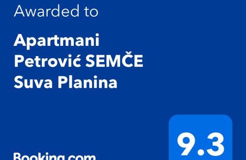 Nisava District Apartment | Apartmani Petrović SEMČE Suva Planina