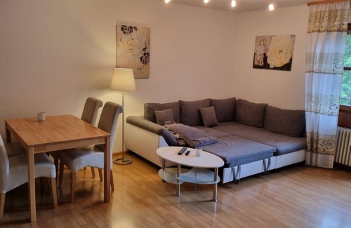 Bad Krozingen Apartment | Apartment '2 Zimmer Appartement 38' with Private Terrace, Shared Garden and Wi-Fi
