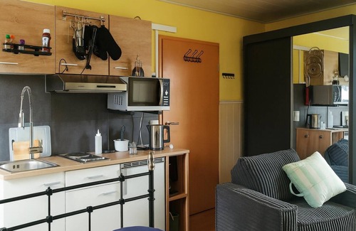 Bad Krozingen Apartment | Apartment 'Blue' with private terrace, communal garden and Wi-Fi