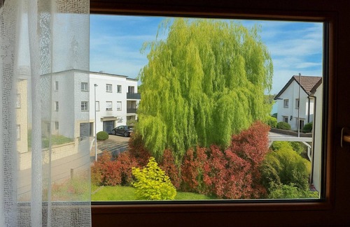 Bad Krozingen Apartment | Apartment 'Blue' with private terrace, communal garden and Wi-Fi