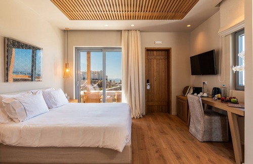 Agios Stefanos House | Apartment 'Deluxe Room Sea View' with Sea View, Wi-Fi and Air Conditioning