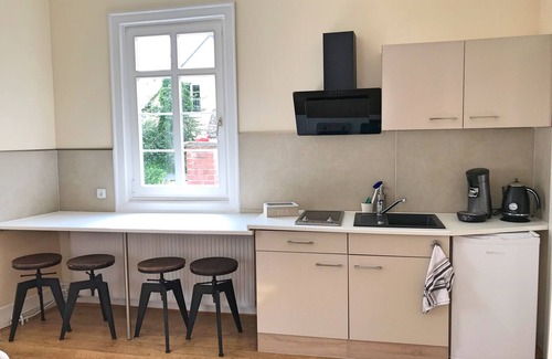 Mainz-Bingen Apartment | Apartment GRÜN /Modern, central and quiet in the old town of Rüdesheim