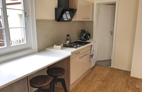 Mainz-Bingen Apartment | Apartment GRÜN /Modern, central and quiet in the old town of Rüdesheim