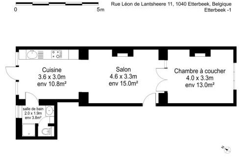Upper Town Apartment | Apartment in Brussels, Lantsheere by Homenhancement SA