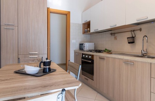 Ferrara Apartment | Apartment located on the 1st floor of a modern building with lift, 5 floors in total, CURRENTLY under renovation.The balcony, accessible from the living area and the sleeping area, is covered by scaffolding and cannot be usedPrivate garage for exclusive