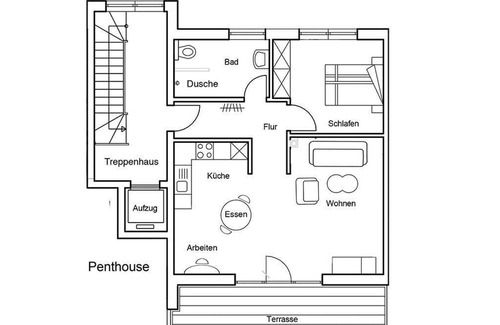 Hachenburg Apartment | Apartment "Malmö" - apartment / apartment, shower, toilet, 1 bedroom