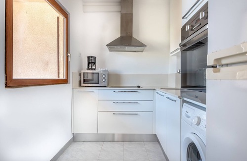 Colonia de Sant Pere Apartment | Apartment 'Miramar' with Sea and Mountain View, Private Terrace and Wi-Fi