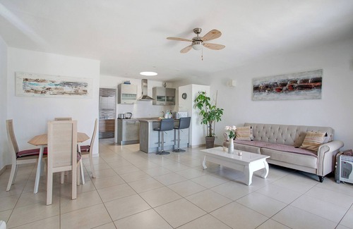 Playa Blanca Apartment | Apartment Puerto Chico P with Sea View, Pool, Terrace & Wi-Fi