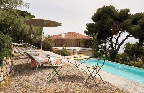 Sanremo Apartment | Apartment with pool and sea view close to beach and city
