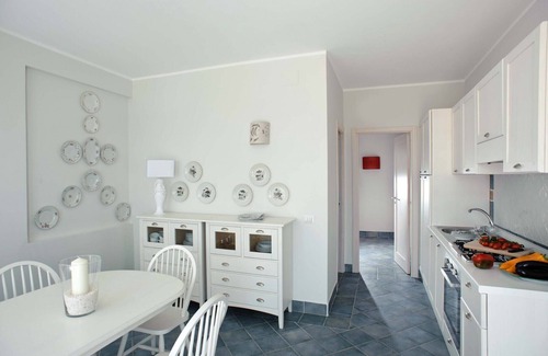 Villammare Apartment | Apartment with terrace. Shared pool. 150 metres from beach