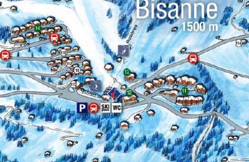 Bisanne 1500 Apartment | Appartement 4 pièces mezzanine avec balcon, équipements complets, animaux admis, parking couvert. - FR-1-293-64