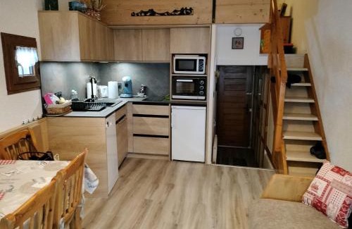 Valloire Apartment | Appartement cosy 4 pers avec mezzanine, balcon exposé sud, WiFi, centre Valloire, près des remontées - FR-1-263-27
