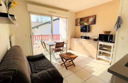 Cambo-les-Bains Apartment | Appartement T1 Bis avec Terrasse et Piscine à Cambo-les-Bains, 1 Chambre, Parking Privé - FR-1-495-4