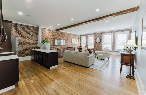 Downtown St. Louis Apartment | Arch View from private deck, 2BR 2BA sleeps 5. Newly rehabbed historic building