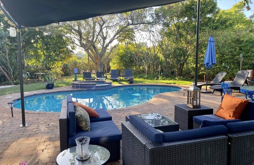 South Palm Park Neighborhood Association Apartment | Artistic Magical Apt., stunning garden, private patio, pool, close to beach/town
