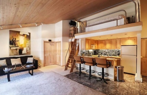 Aspen Condo | Aspen Downtown with Patio, Fireplace, Parking, W/D