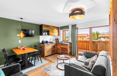 Reit im Winkl Apartment | Atelier Wilder Kaiser | Pool, sauna & mountain view