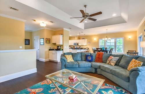 Sea Palm Village House | ATTITUDE ADJUSTER IS THE PERFECT FAMILY GETAWAY! Tucked away on over an acre of land.