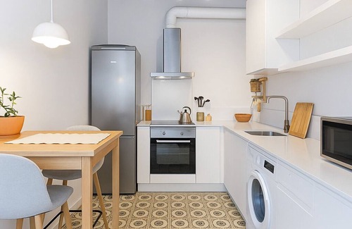 Sant Andreu de Palomar Apartment | Authentic Gem in Quaint Market Plaza in Barcelona