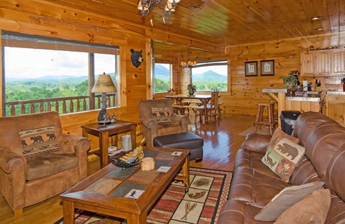 Sevierville Cabin | AWESOME VIEW! GREAT LOCATION!, Great Game Room 50% Off Zipline
